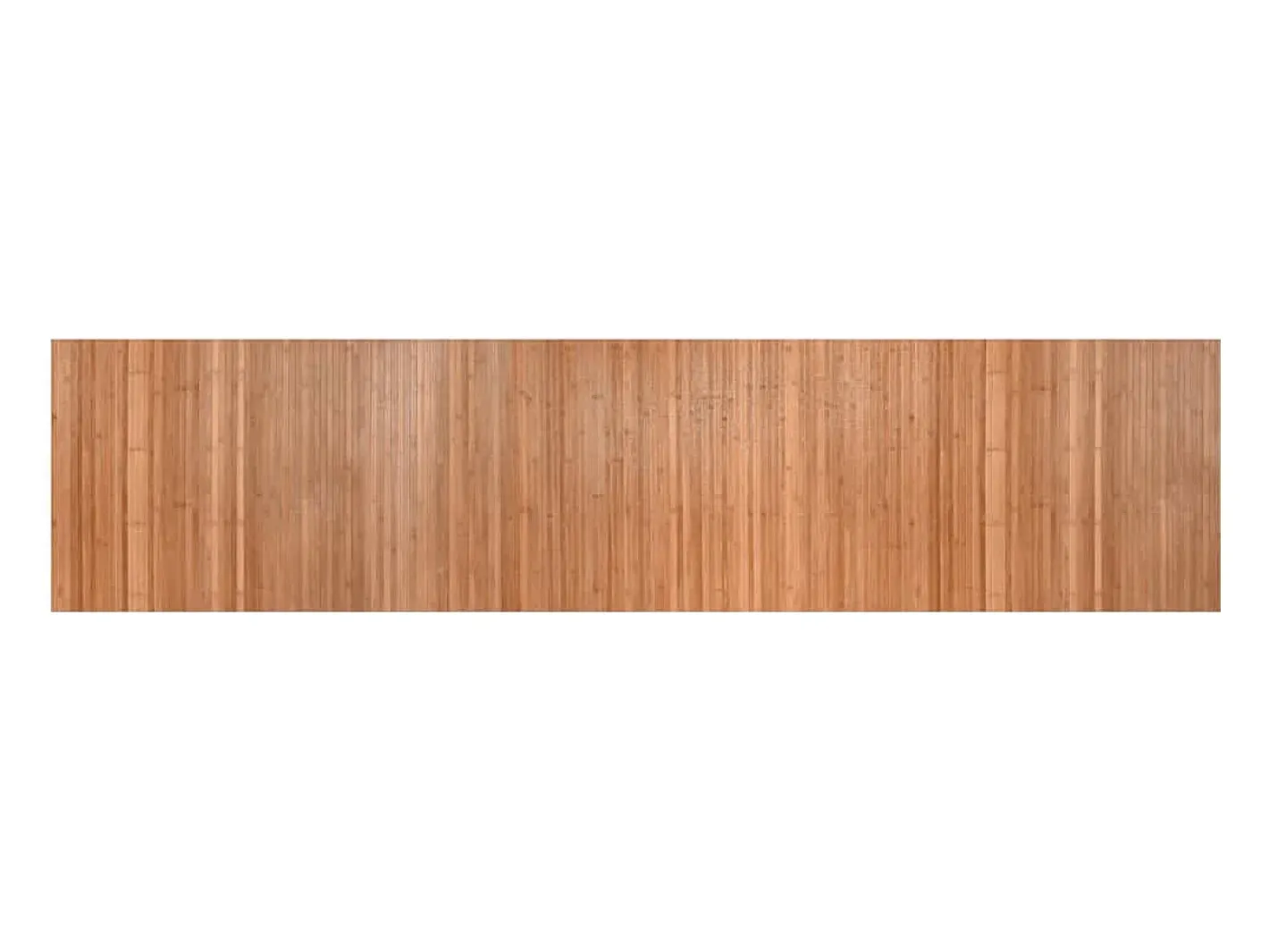 Clicnbuy Alfombra rectangular bambú color natural 70x300 cm Marru00f3n New