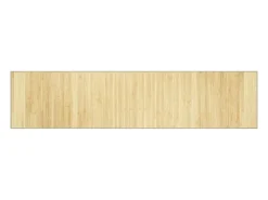 Clicnbuy Alfombra rectangular bambú color natural claro 70x300 cm Beige Best