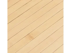 Clicnbuy Alfombra De Salón-Alfombra rectangular bambú color natural claro 80x1000 cm Beige