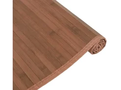 Sale Clicnbuy Alfombra rectangular bambú marrón 80x100 cm Marru00f3n
