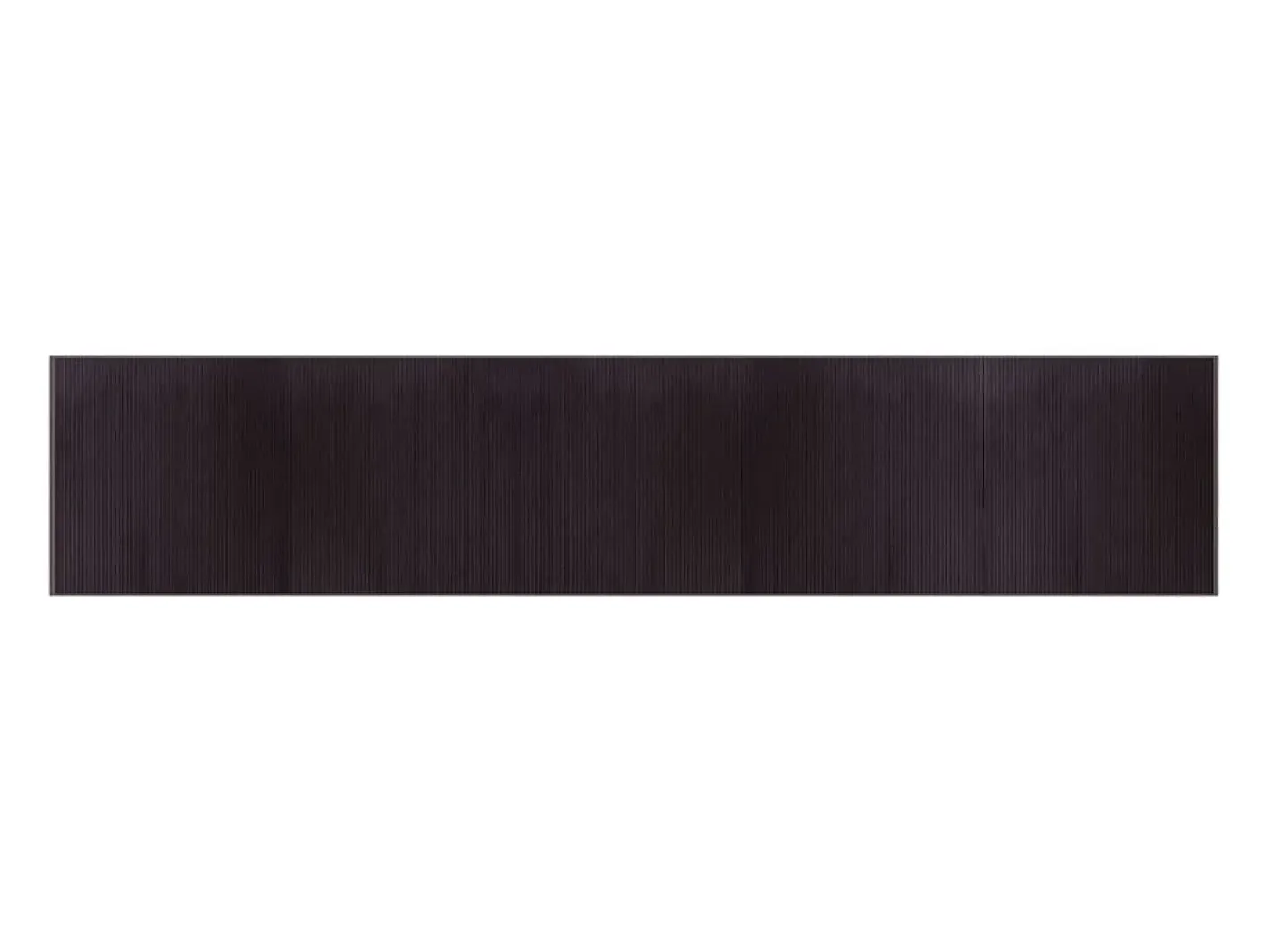 Clicnbuy Alfombra De Salón-Alfombra rectangular bambú marrón oscuro 100x500 cm Marru00f3n