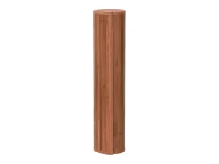 Clicnbuy Alfombra De Salón-Alfombra rectangular bambú marrón 80x400 cm Marru00f3n
