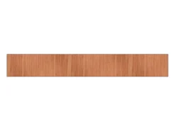 New Clicnbuy Alfombra rectangular bambú marrón 70x500 cm Marru00f3n