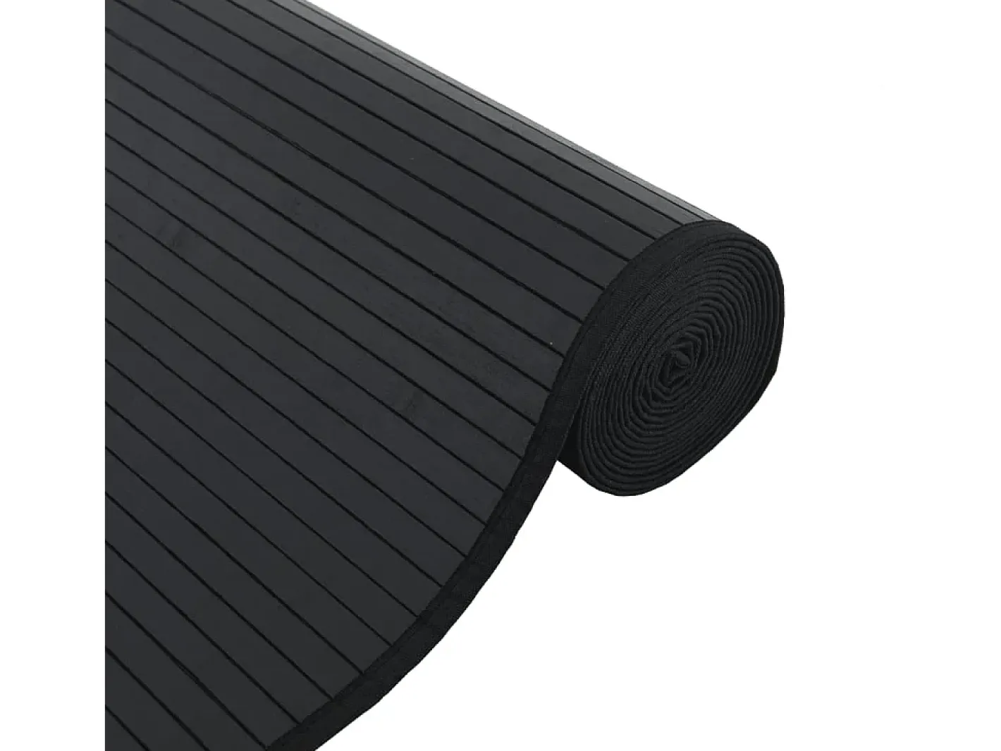 Clicnbuy Alfombra De Salón-Alfombra rectangular bambú 70x1000 cm Negro