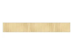 Clearance Clicnbuy Alfombra rectangular bambú color natural claro 70x500 cm Beige