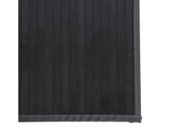 Clicnbuy Alfombra De Salón-Alfombra rectangular bambú 100x200 cm Gris