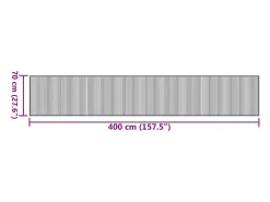 Hot Clicnbuy Alfombra rectangular bambú 70x400 cm Negro