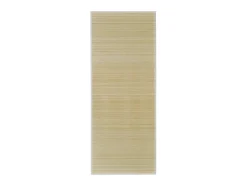 Alfombra De Salón-Alfombra rectangular de bambú natural 120 x 180 cm ES45106 Beige
