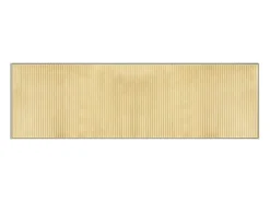 Hot Alfombra rectangular de bambú natural claro 60x200 cm Beige