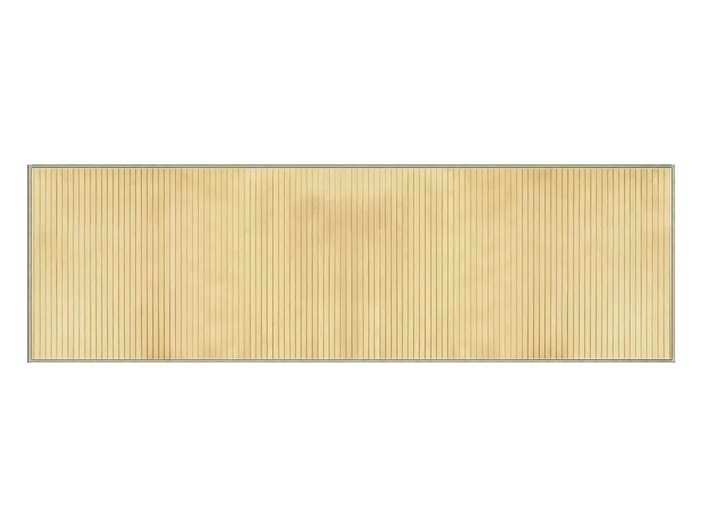 Hot Alfombra rectangular de bambú natural claro 60x200 cm Beige