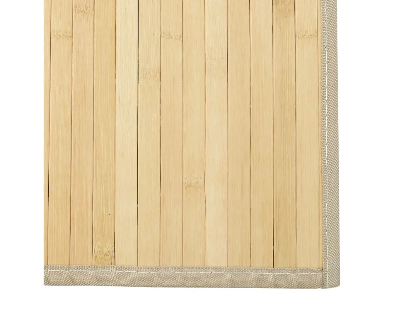 Hot Alfombra rectangular de bambú natural claro 60x200 cm Beige