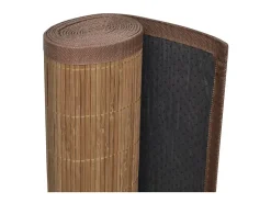 Alfombra rectangular de bambú marrón 120 x 180 cm ES27485 Marru00f3n Discount