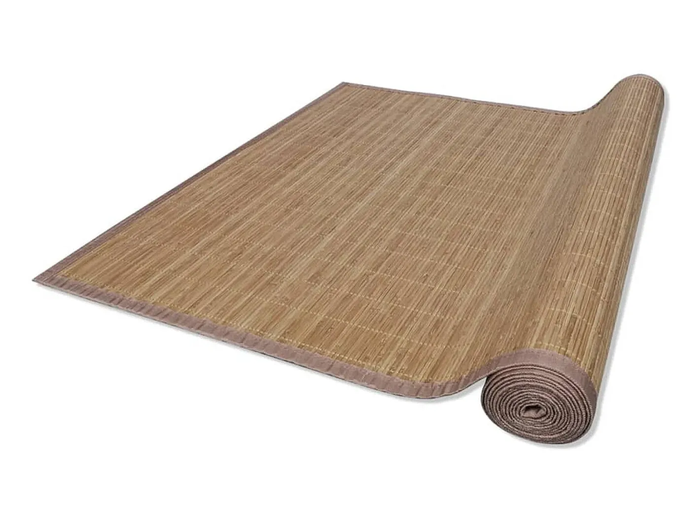 Alfombra rectangular de bambú marrón 120 x 180 cm ES27485 Marru00f3n Discount