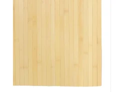 Hot Alfombra rectangular de bambú natural claro 80x100 cm Beige