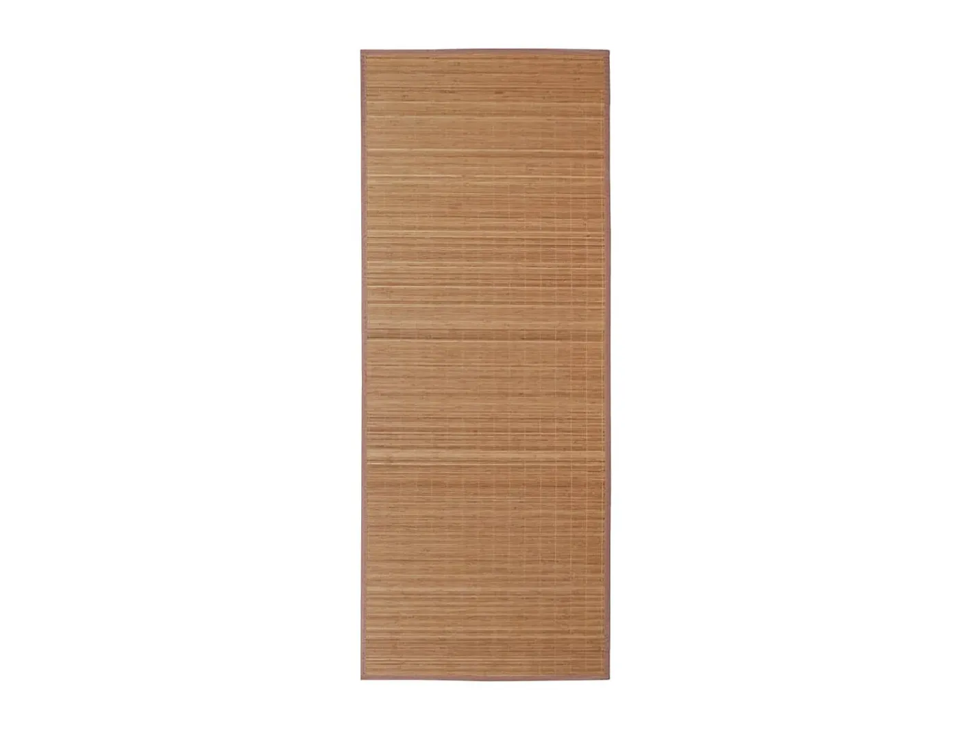 Outlet Alfombra rectangular de bambú marrón 150 x 200 cm ES94209 Marru00f3n