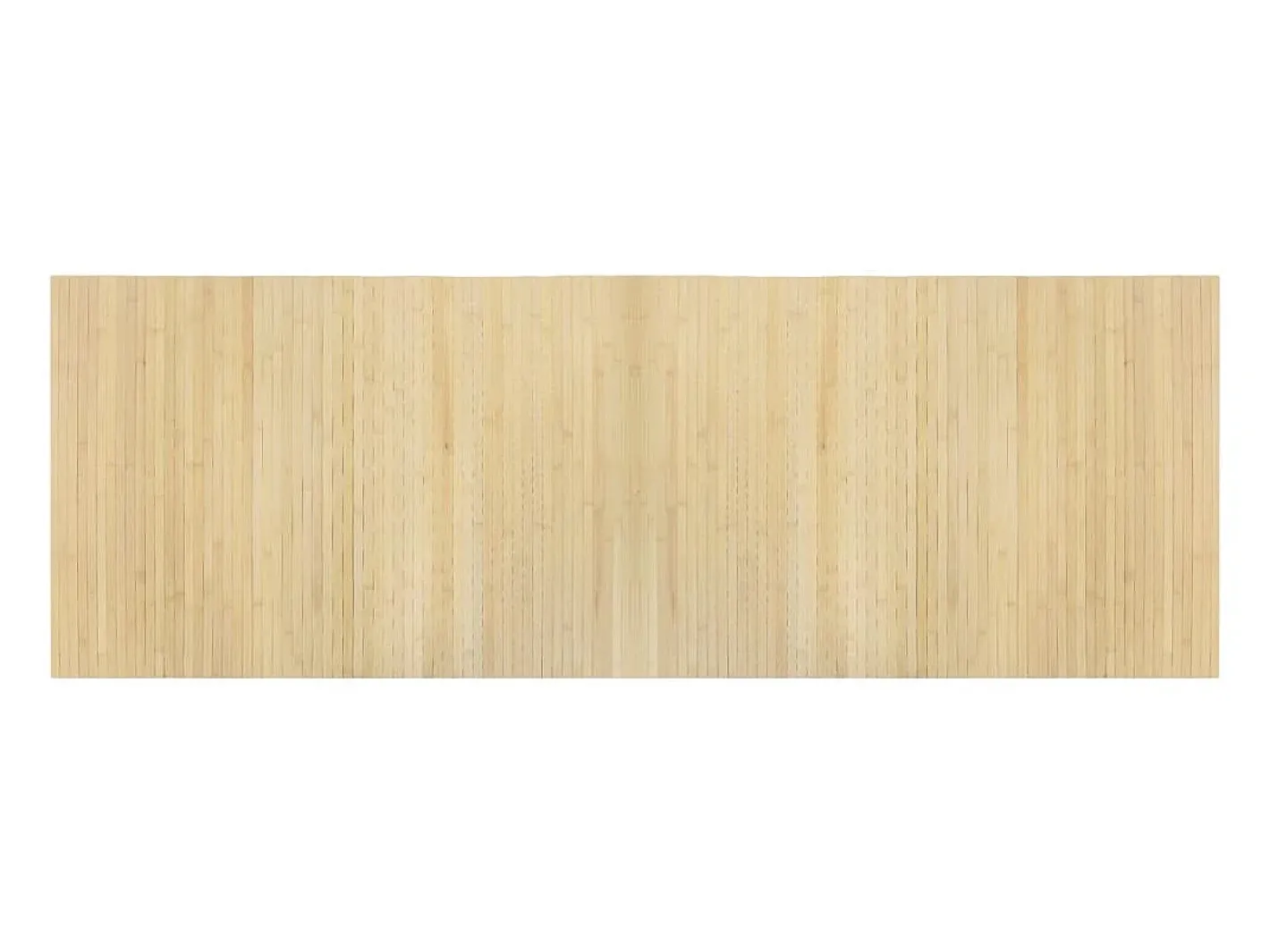 Alfombra rectangular de bambú natural claro 70x200 cm Beige Clearance