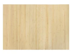 Alfombra De Cocina-Alfombra rectangular de bambú natural claro 70x100 cm Beige