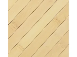 Alfombra De Cocina-Alfombra rectangular de bambú natural claro 70x100 cm Beige