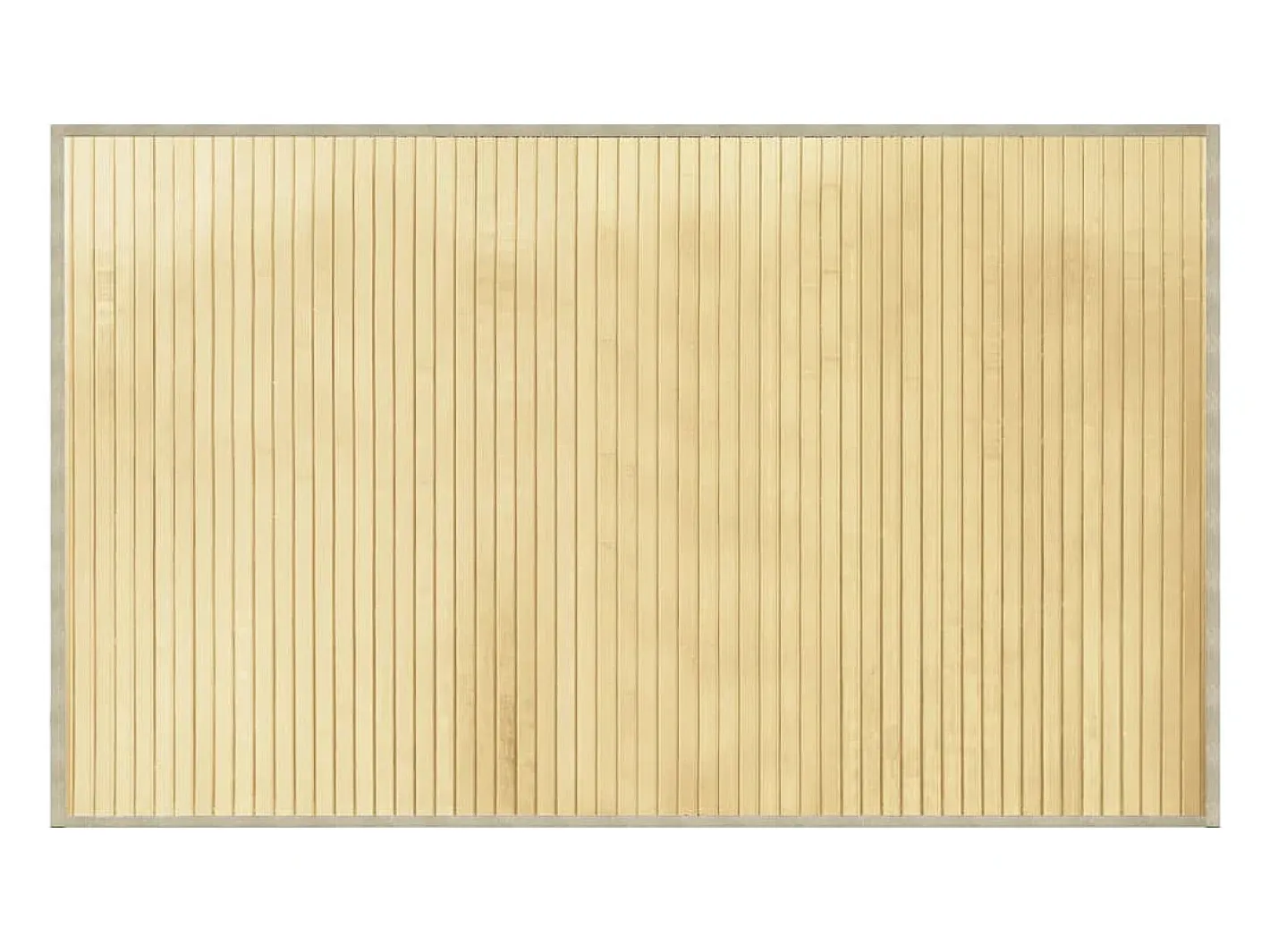 Alfombra rectangular de bambú natural claro 60x100 cm Beige New
