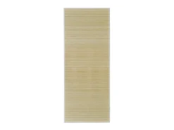 Alfombra rectangular de bambú natural 80 x 200 cm ES32391 Beige Online