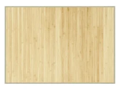 Alfombra De Cocina-Alfombra rectangular de bambú natural claro 70x100 cm Color natural oscuro