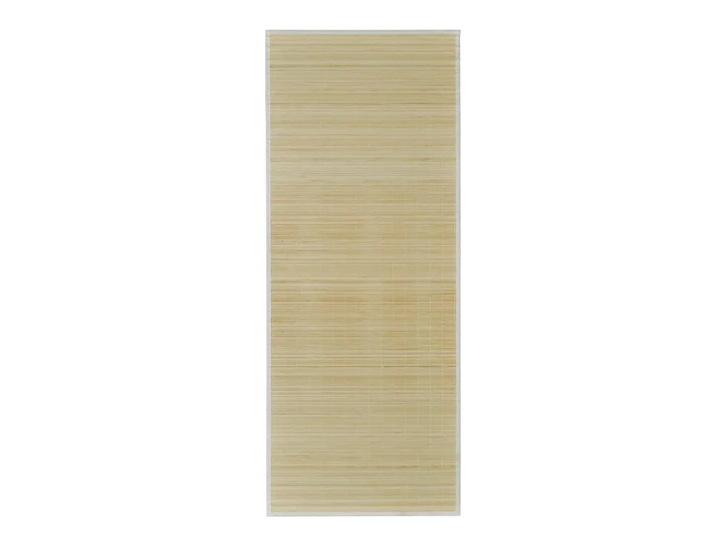 Clicnbuy Alfombra De Salón-Alfombra rectangular de bambú natural 80 x 300 cm Beige