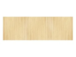 Alfombra De Cocina-Alfombra rectangular de luz natural 100x300 cm bambú Beige