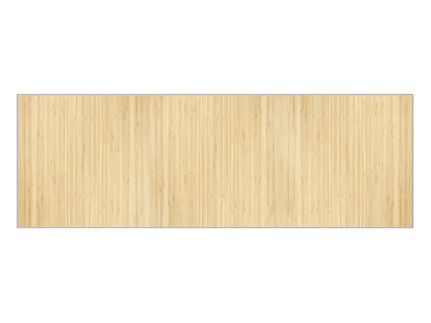 Alfombra rectangular de luz natural 100x300 cm bambú Beige Online