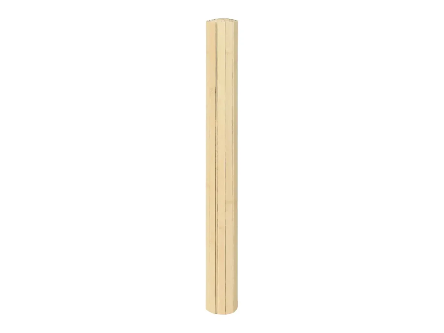 Alfombra rectangular de luz natural 100x100 cm bambú Beige