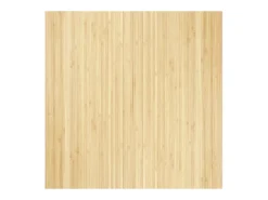 Alfombra rectangular de luz natural 100x100 cm bambú Beige
