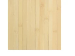 New Alfombra rectangular de luz natural 100x200 cm bambú Beige