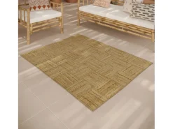 Rendez-Vous Déco Alfombra rectangular de yute 120 x 150 cm - Kara Beige Outlet