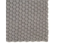 Alfombra De Cocina-Alfombra rectangular 160x230 cm Algodón Gris