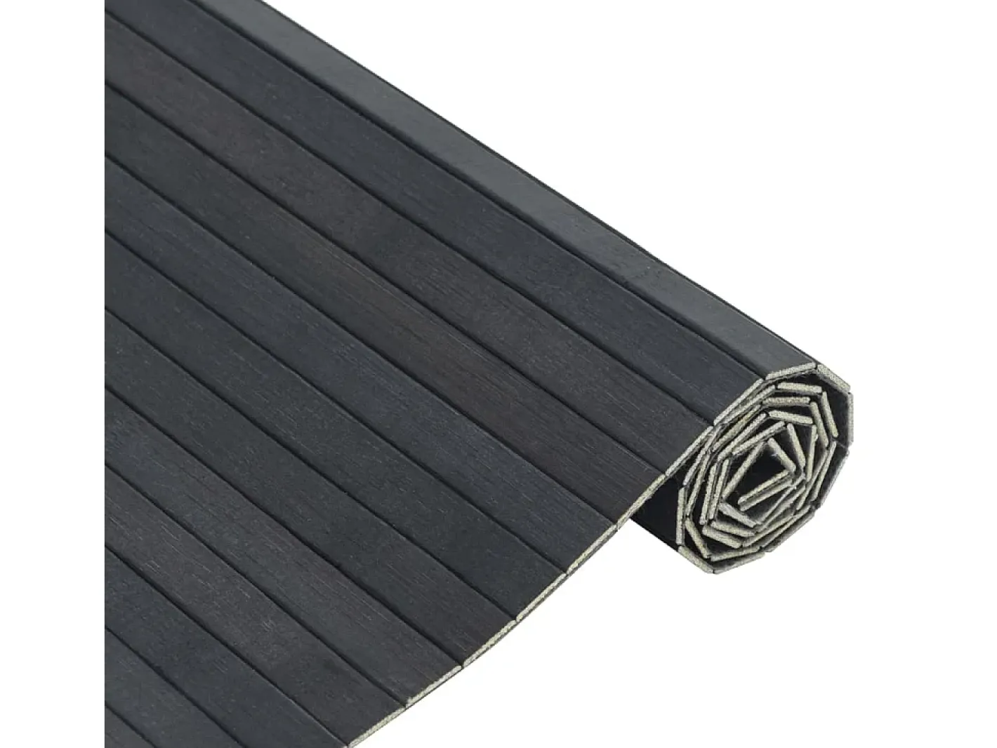 Hot Alfombra rectangular 100x100 cm bambú Gris