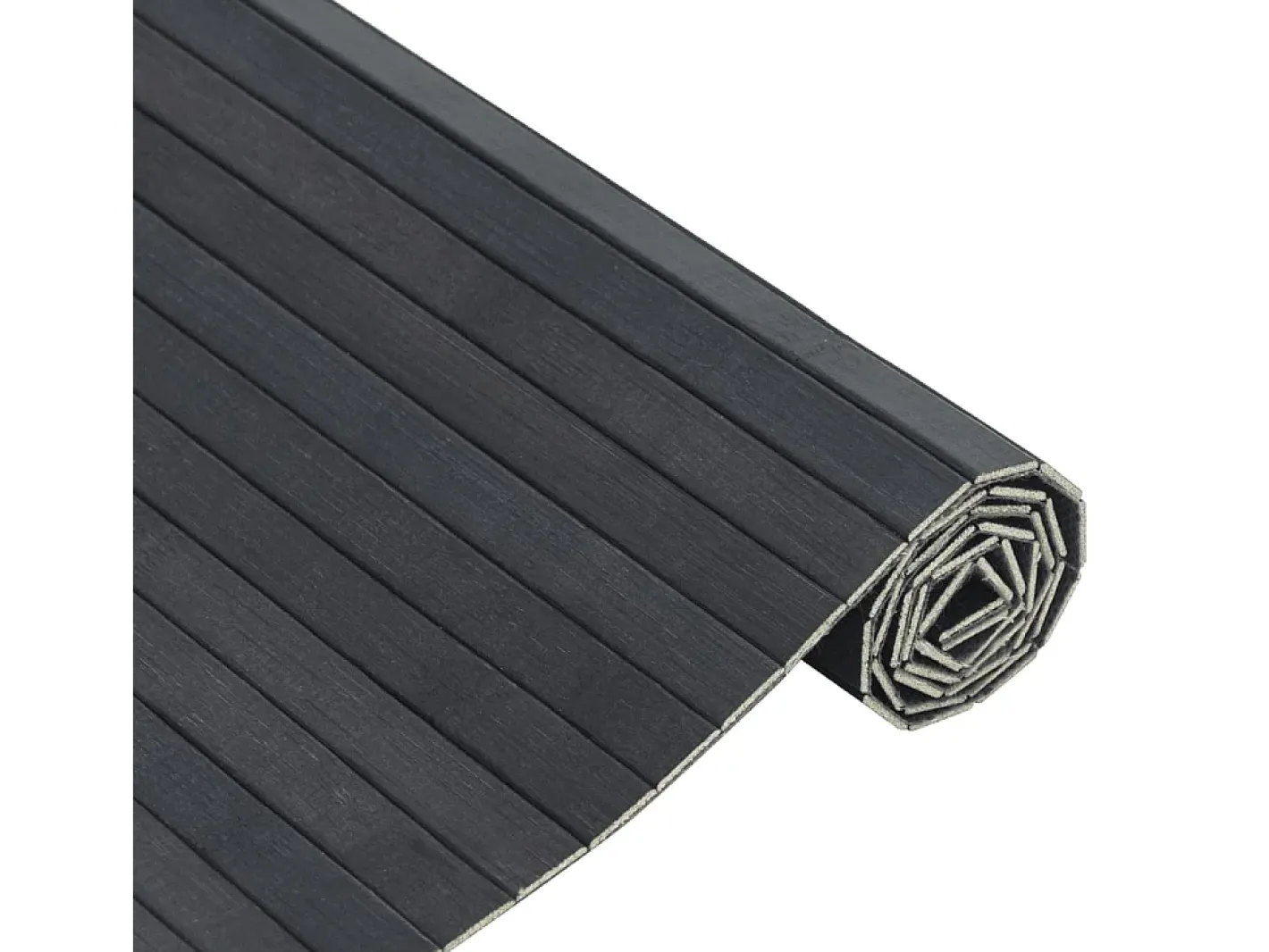 Alfombra De Cocina-Alfombra rectangular 100x200 cm bambú Gris