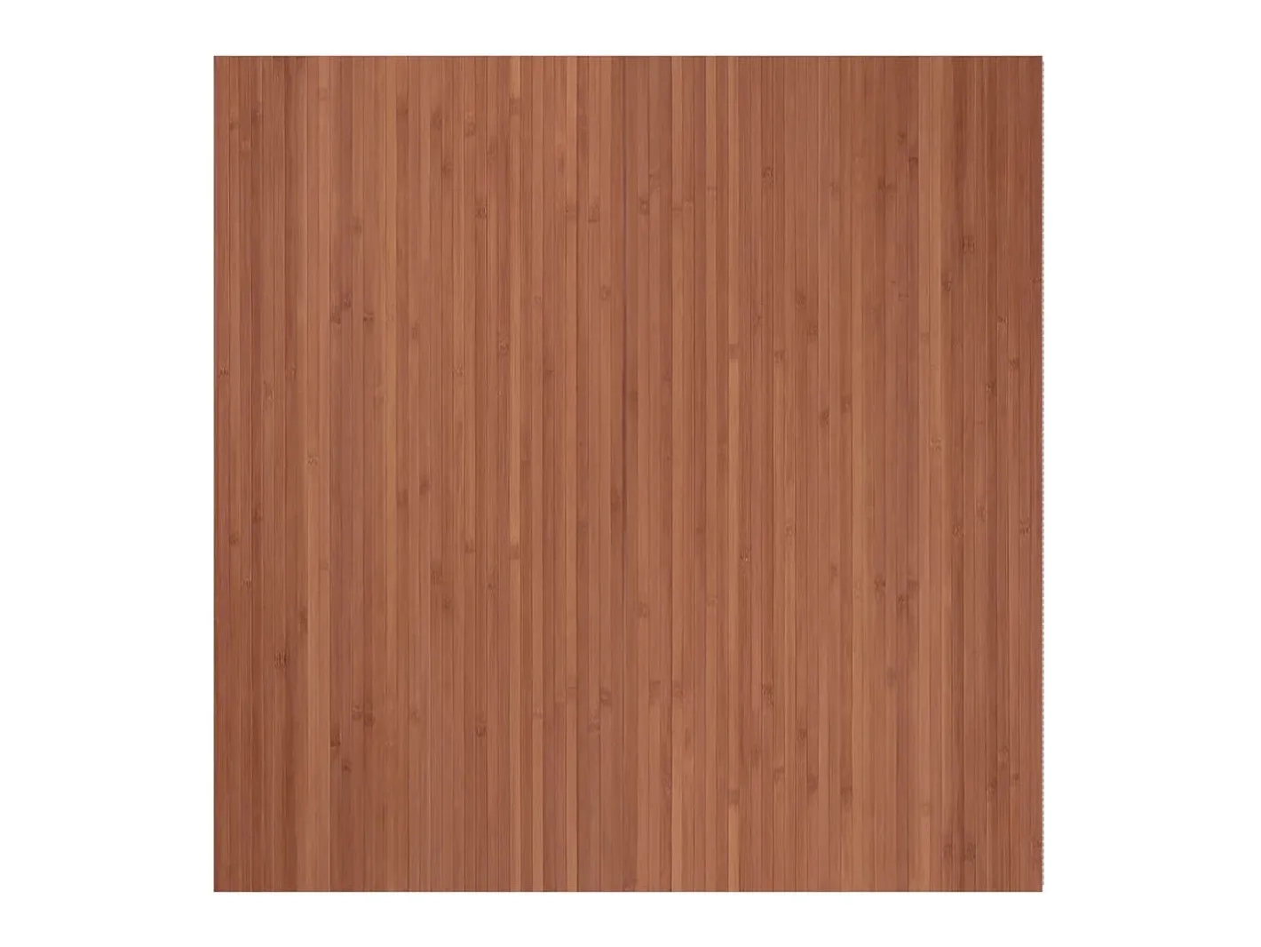 Alfombra rectangular marrón 100x100 cm bambú Marru00f3n