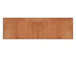 Alfombra De Cocina-Alfombra rectangular marrón 60x200 cm bambú Marru00f3n