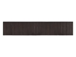 Alfombra De Cocina-Alfombra rectangular marrón oscuro 60x300 cm bambú Marru00f3n