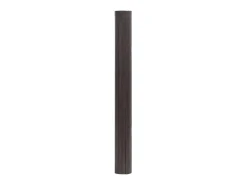 Alfombra rectangular marrón oscuro 70x200 cm bambú Marru00f3n Sale