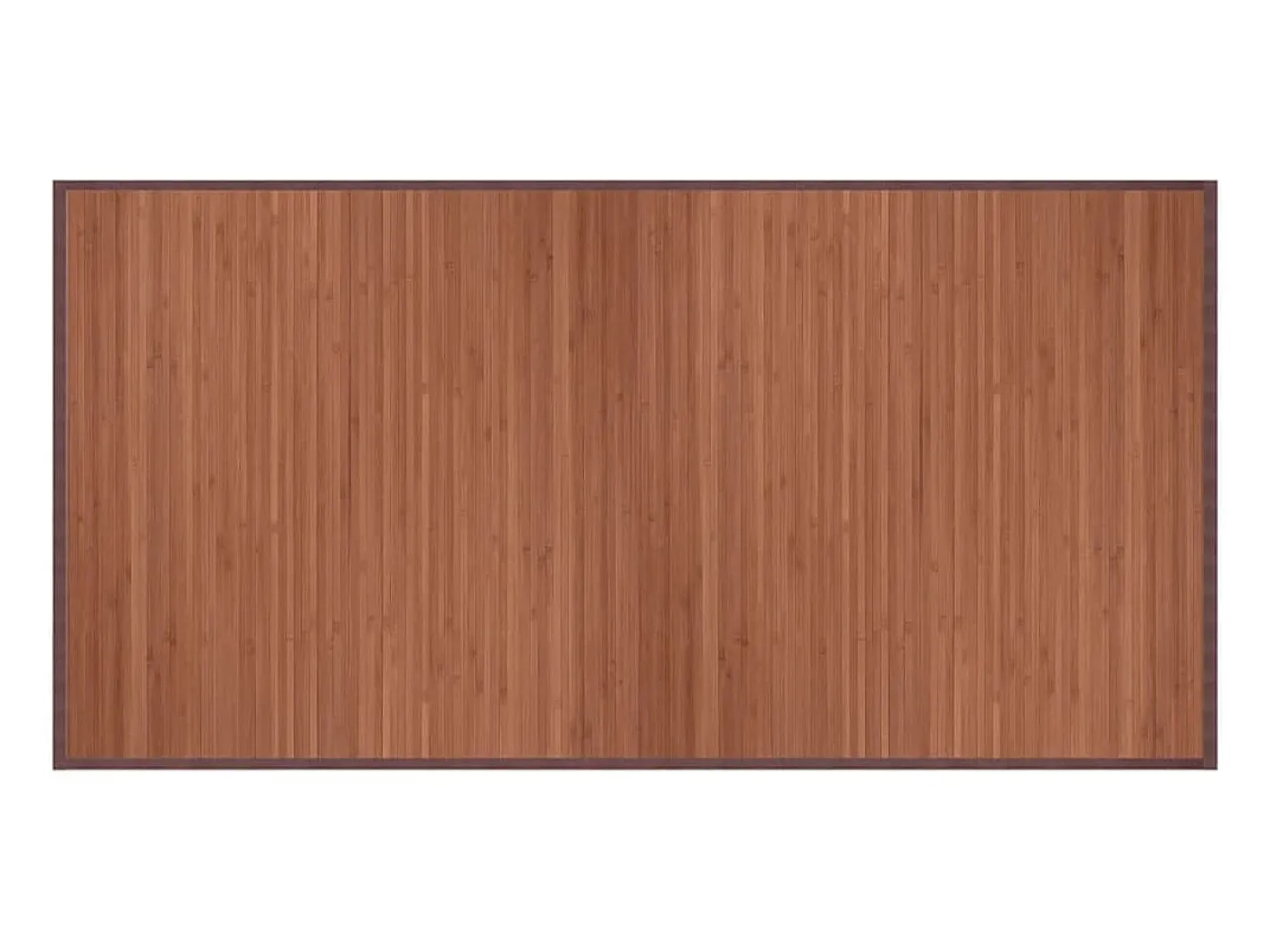 Alfombra rectangular marrón 100x200 cm bambú Marru00f3n Sale