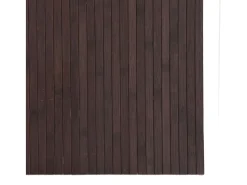 Online Alfombra rectangular marrón oscuro 80x200 cm bambú Marru00f3n