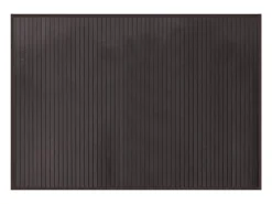 Alfombra rectangular marrón oscuro 70x100 cm bambú Marru00f3n Sale