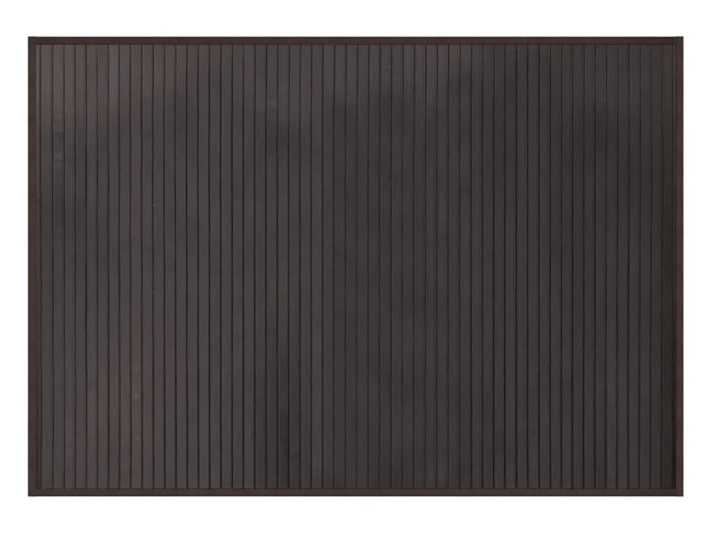 Alfombra rectangular marrón oscuro 70x100 cm bambú Marru00f3n Sale