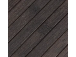 New Alfombra rectangular marrón oscuro 100x300 cm bambú Marru00f3n
