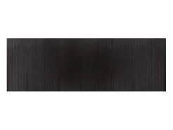 New Alfombra rectangular marrón oscuro 100x300 cm bambú Marru00f3n