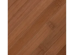 Alfombra De Cocina-Alfombra rectangular marrón 60x500 cm bambú Marru00f3n