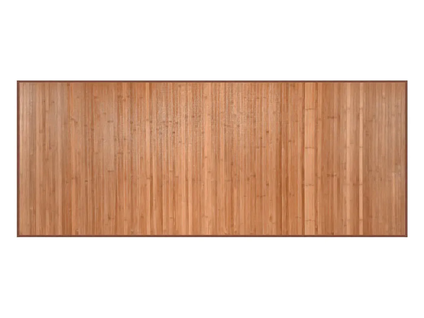 Alfombra De Cocina-Alfombra rectangular natural de bambú 80x200 cm Marru00f3n