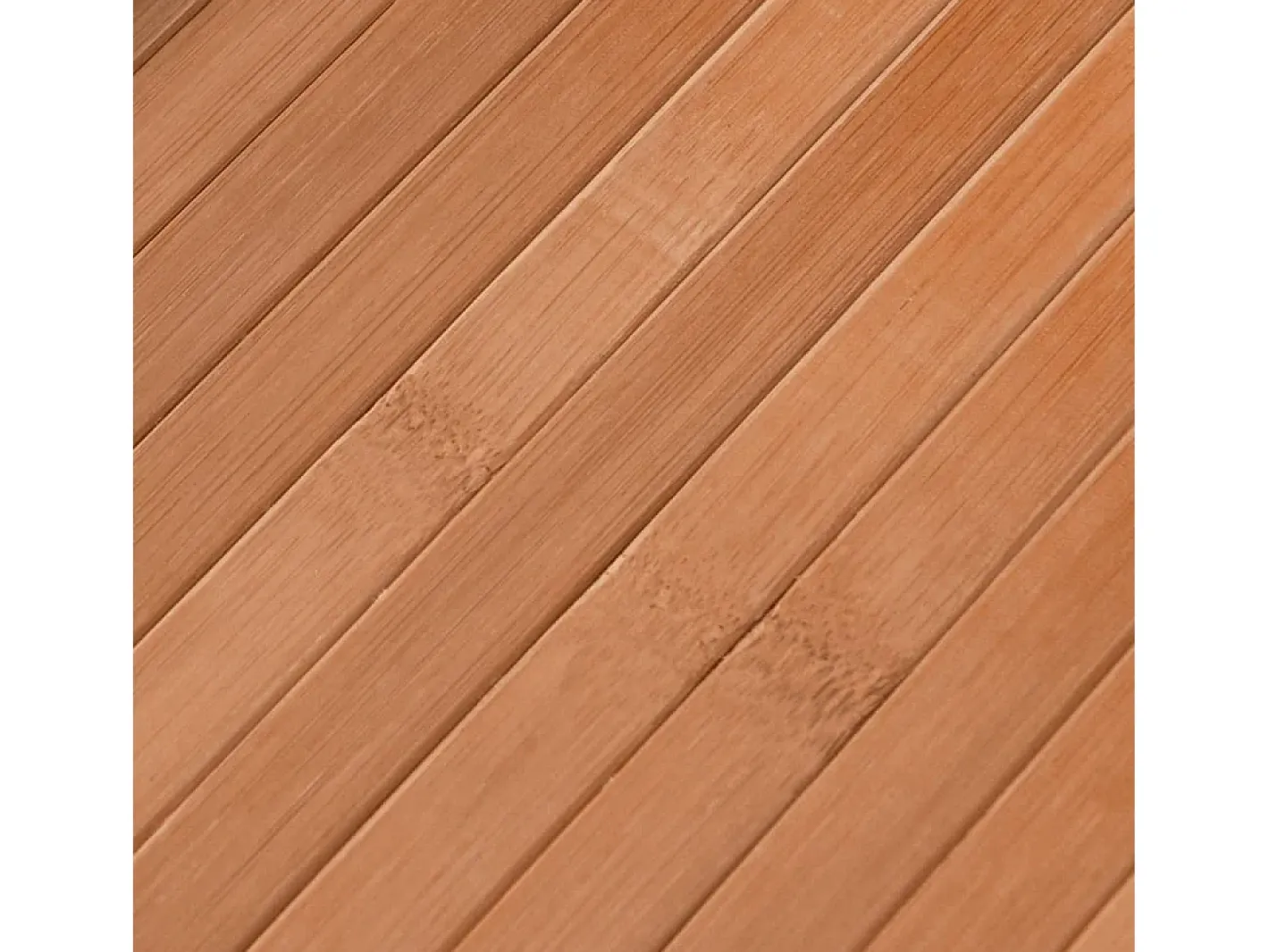 Alfombra De Cocina-Alfombra rectangular natural de bambú 80x200 cm Marru00f3n