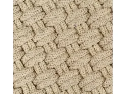 Alfombra De Cocina-Alfombra Rectangular Natural 160x230 cm Algodón Marru00f3n