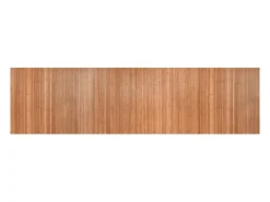 Alfombra rectangular natural de bambú 80x300 cm Marru00f3n Hot